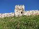Spišský hrad - jedna z obranných veží opevnenia dolného hradu, pohľad z vonkajšej strany